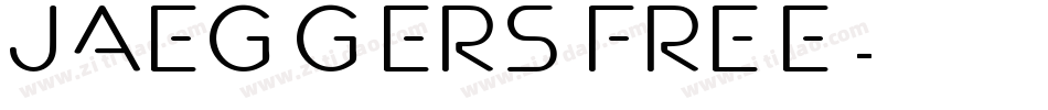 Jaeggers FREE字体转换